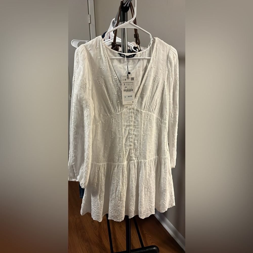 NWT white Zara dress